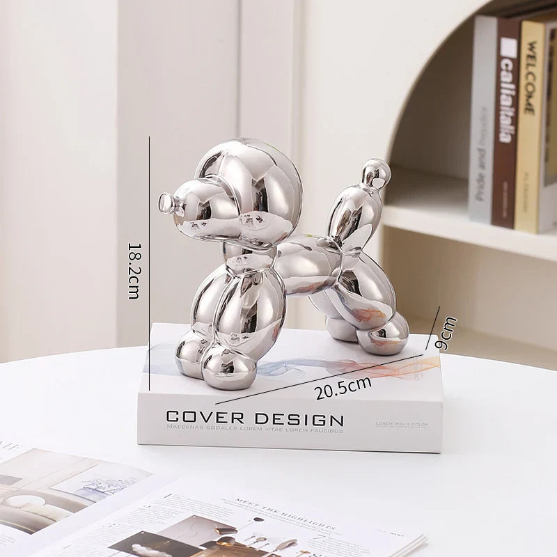 Ceramic Guest Dog Figurine Home Decor room Decoration Accessories Office Nordic Animal Decorative Sculptures  Figurines