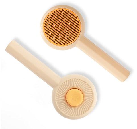 Self-Cleaning Pet Grooming Brush for Dogs and Cats - 140° Comb