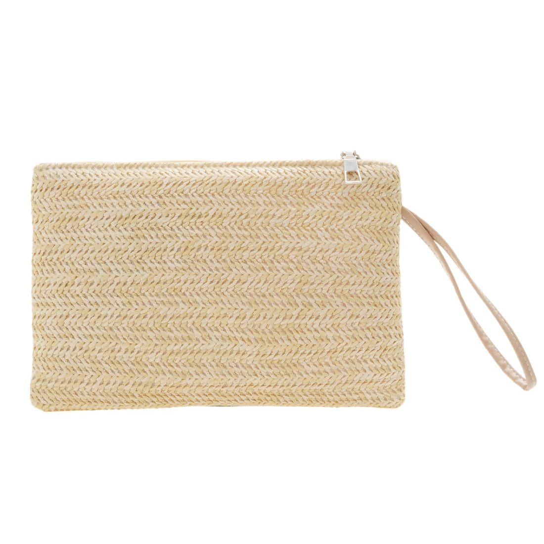 Woven Straw Wristlet Clutch Bag Stylish Bohemian Handbag - Image 8