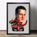 F1 World Champion Racer Ayrton Senna Graffiti Racing Formula 1 Poster Decorative Paintings Canvas Wall Art Pictures Home Decor