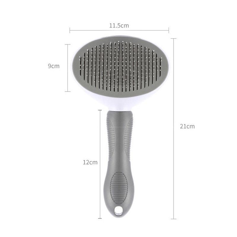 Self-Cleaning Pet Grooming Brush for Long and Short Hair
