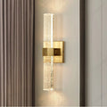 New LED Wrought Iron Crystal Wall Lamp Modern Minimalist Living Room Dining Room Bedroom Bedside Decorative Atmosphere Lighting