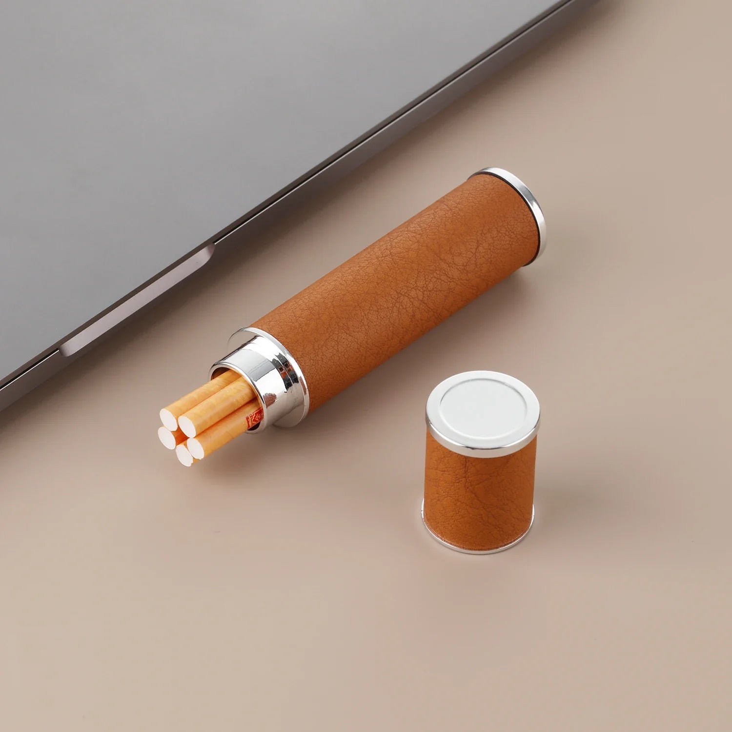 Portable Cigarette Case Waterproof Cigarette Storage Container for Trave Outdoor Holds 5 Slim Cigarettes Tobacco Accessories