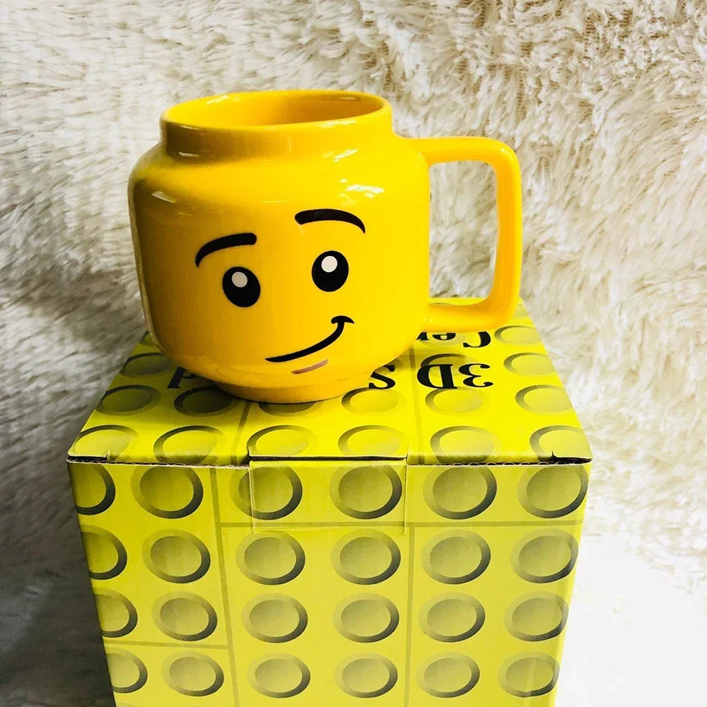Cute Design Face Expression Ceramic Mug Christmas Gift Box Funny  Mug Ideal Gift for New Year Creative and Unique Gift