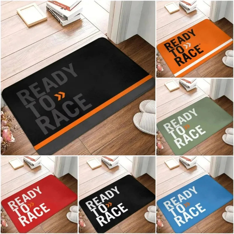 Ready To Race Front Floor Door Entrance Mat Indoor Motorcycle Rider Bath Kitchen Doormat Balcony Doormat Rug Toilet Footpad