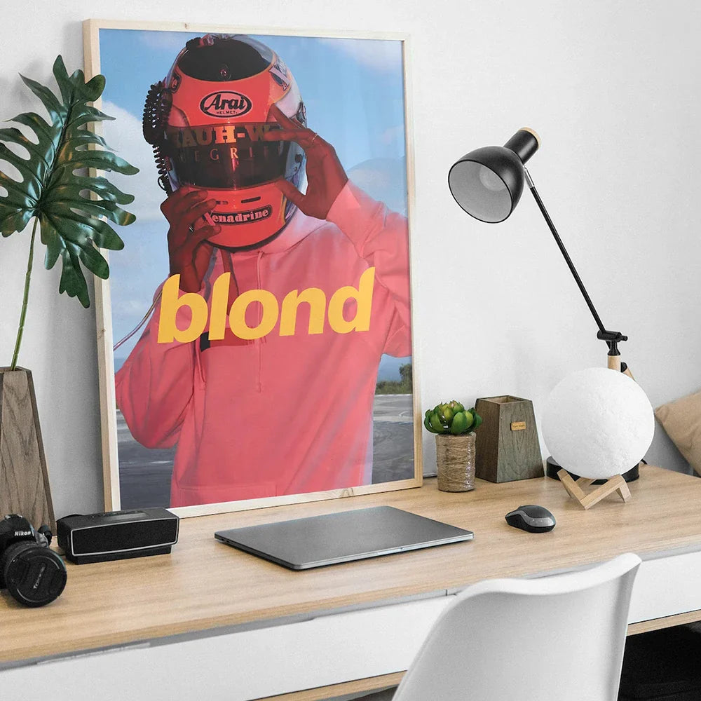 Modern Racing Blond Frank Ocean Cars Rap Hypebeast Fashion Wall Art Canvas Painting Posters For Living Room Home Decor