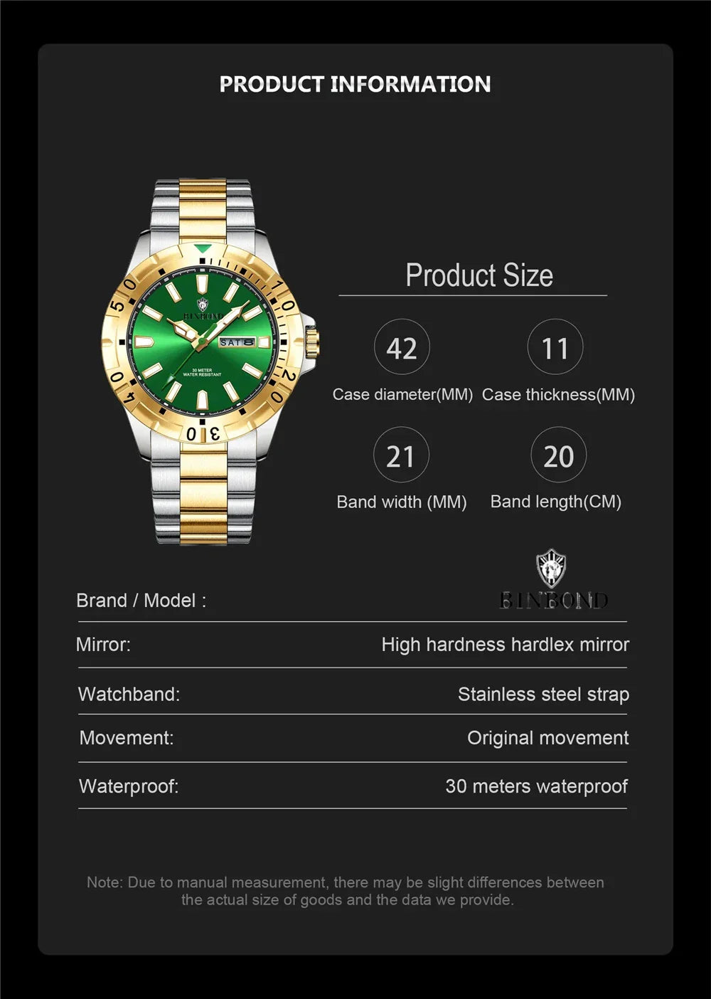 42mm New Mens Watches Designer Fashion Quartz Wristwatches Men Gifts For Man Watch Luxury Automatic Gold Clcok Digital Reloj