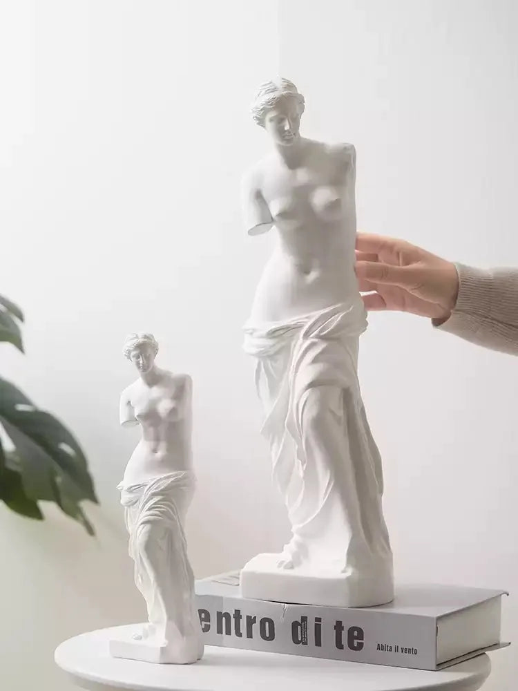 White Venus de Milo Resin Statue Greek Goddess Home Decor