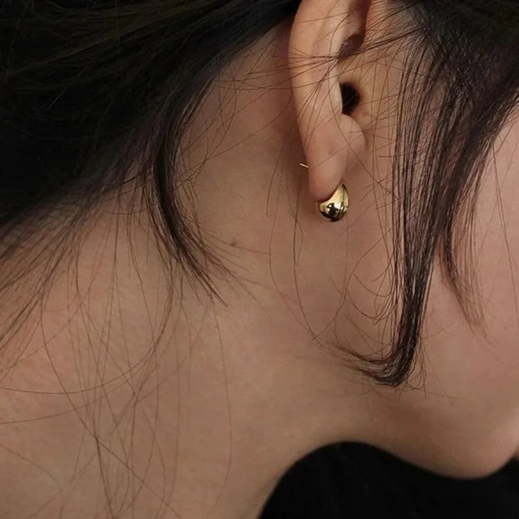 925 Sterling Silver Water Drop Earring for Women Gift Minimalism Versatile Office Trend Jewelry Dropshipping