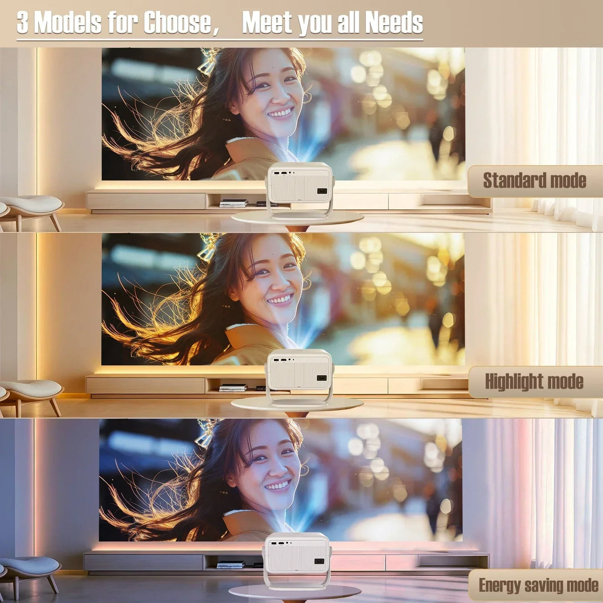 4K Portable Projector with Auto Focus