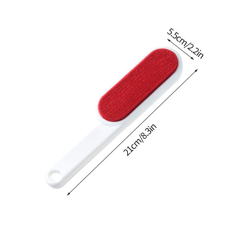 Reusable Pet Hair Remover Brush with Self-Cleaning Base for Clothes