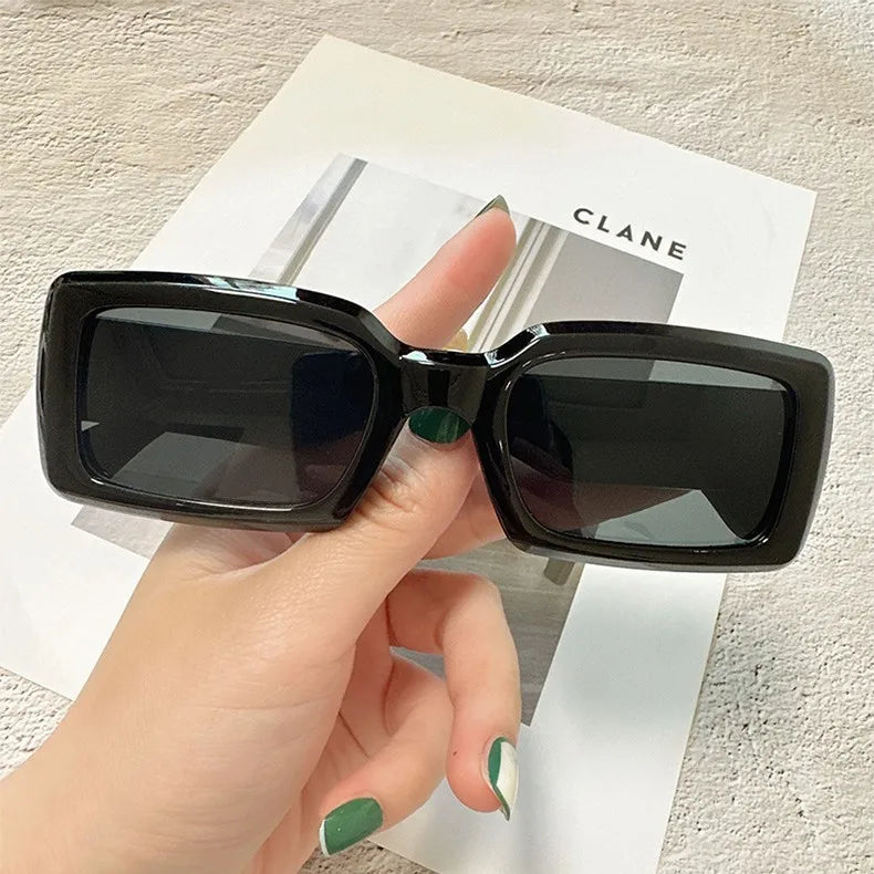 Women's Small Rectangle Sunglasses Modern Outdoor Travel Shades - Image 5
