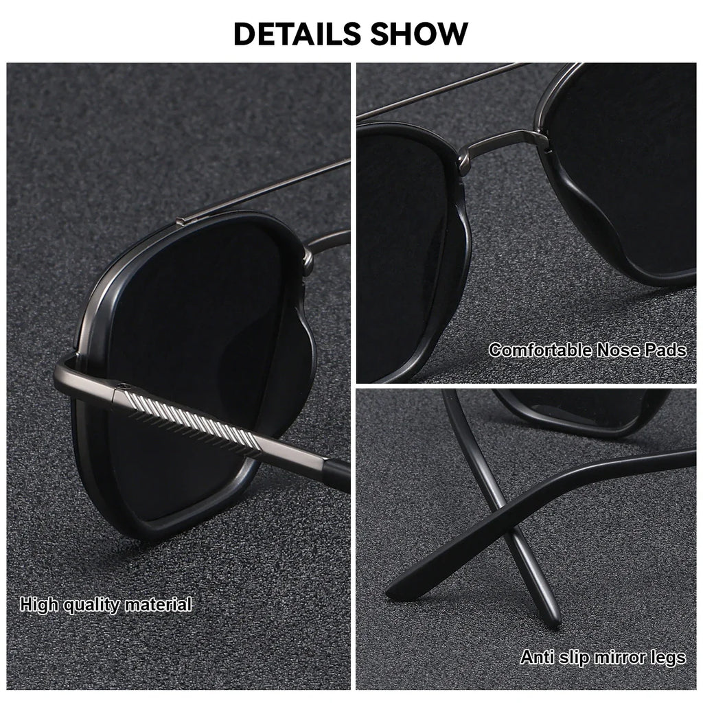 Polygon Polarized Sunglasses with UV400 Protection