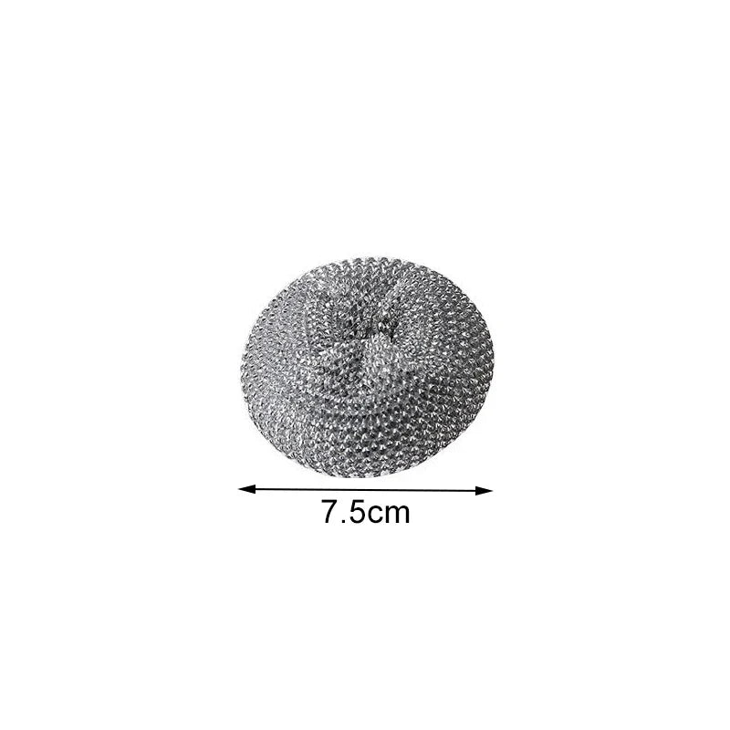 Kitchen Non Damaging Pot Strong Cleaning Brush Pot Brush Detachable And Washable Non Stick Pot Steel Wire Ball PET Cleaning Ball