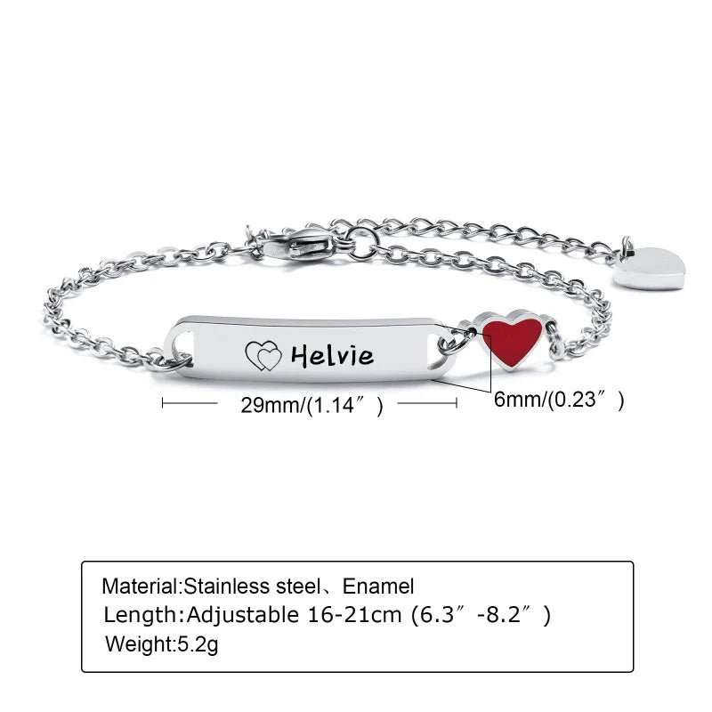 Personalized Baby Name Bracelet 14K Gold Plated Customized ID Bracelets for Girls Boys Custom Text Bracelet New Born Gift