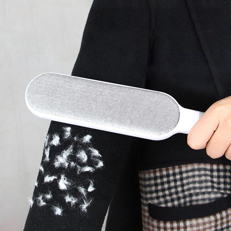 Reusable Pet Hair Remover Brush with Self-Cleaning Base for Clothes