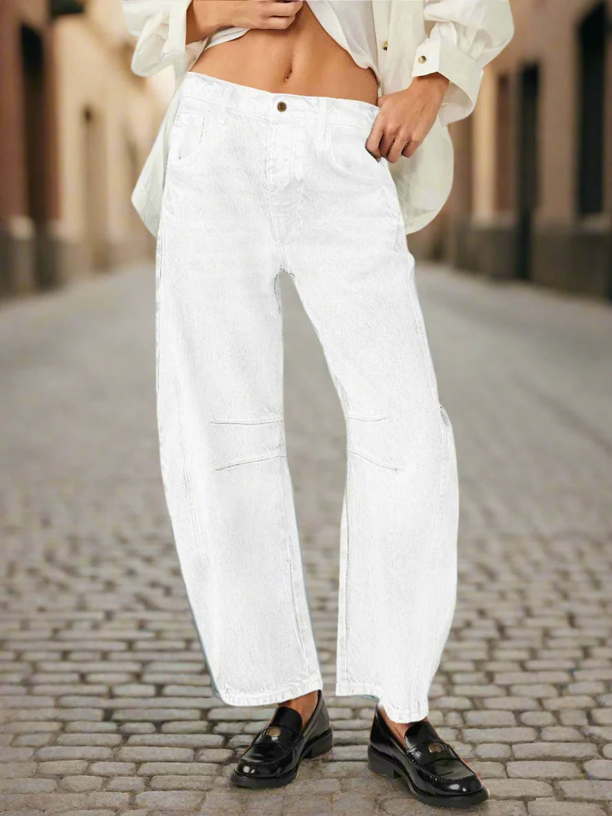 Women's High-Waisted Wide-Leg Jeans