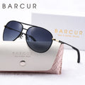 Women’s Oval Polarized Sunglasses with Blue Gradient Lenses