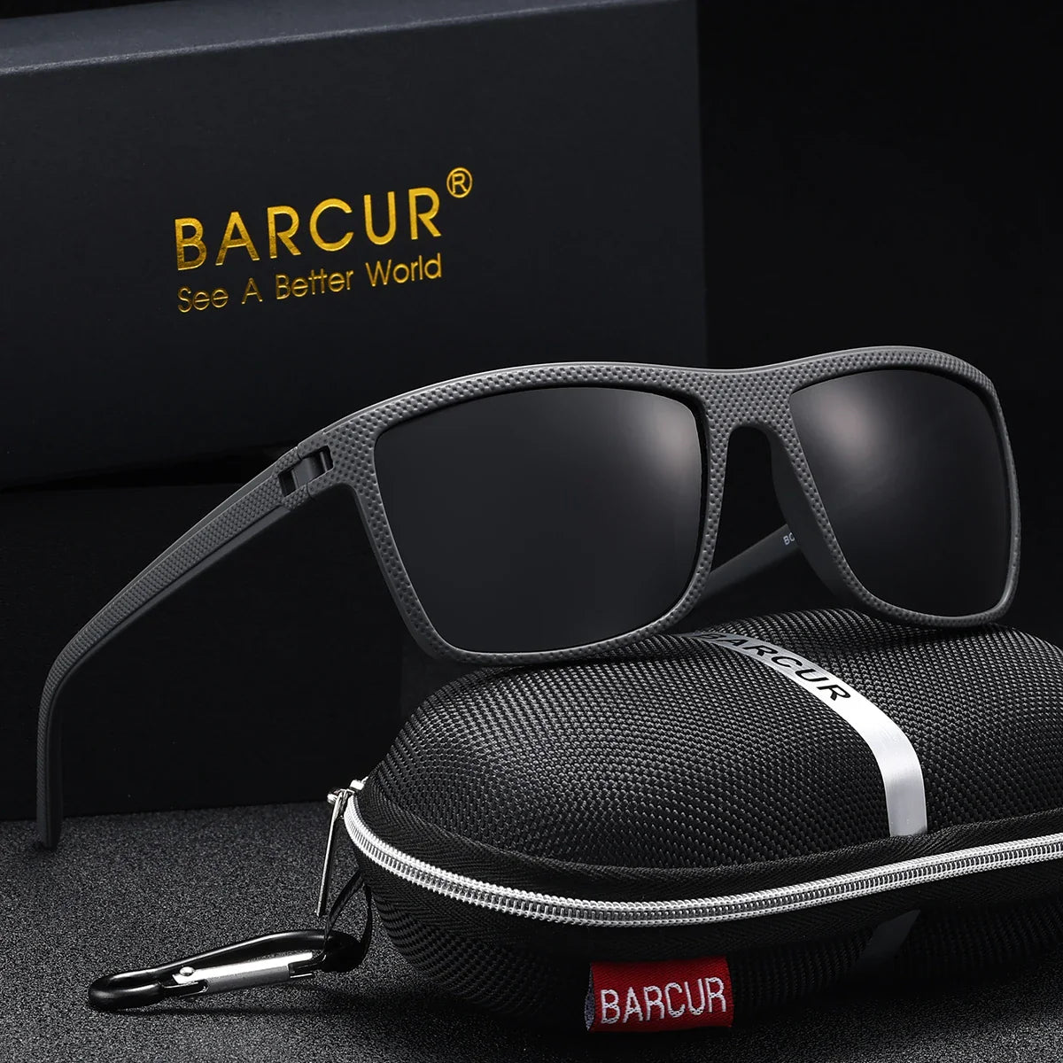 Men’s Polarized Rectangular Sports Sunglasses - UV400 Outdoor