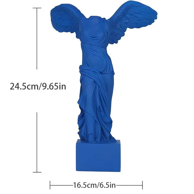 Winged Victory Goddess Statue Greek Roman Resin Home Ornament - Image 7