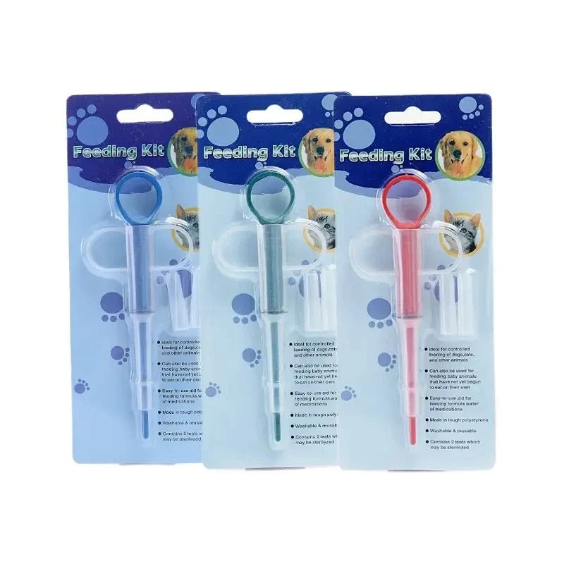 Pet Pill Feeder – Soft Tip Pill Syringe Dispenser for Dogs & Cats, Easy Tablet & Capsule Medicine Shooter