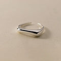 925 Sterling Silver Geometry Arc-Shaped Open Rings For Women Engagement High Quality Jewelry Accessories Wholesale Jewellery