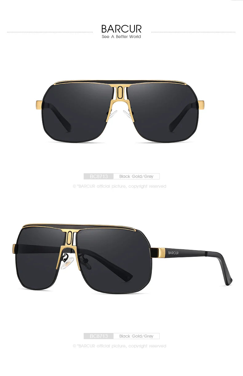 Polarized Sports Sunglasses with UV400 Protection for Outdoor Use