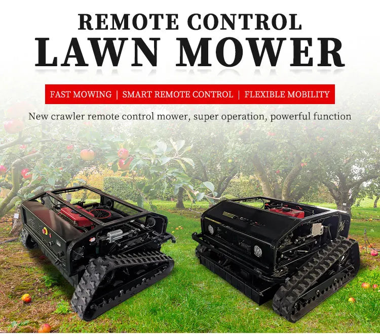 Remote-Control Robot Lawn Mower – 550mm Automatic Lawn Trimmer