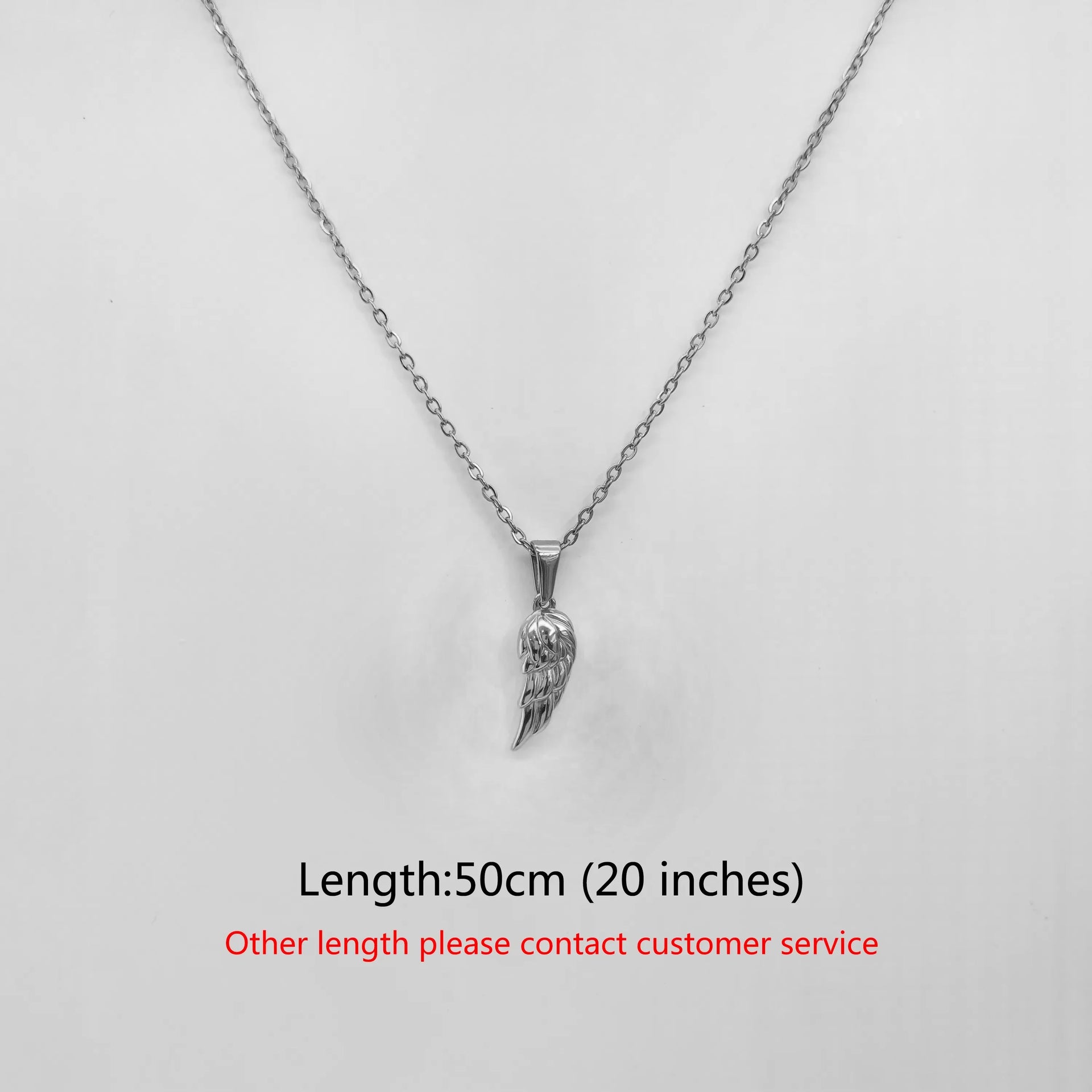 18K Gold Plated Angel Wing Pendant Necklace - Vintage Feather Design for Men, Stainless Steel Chain Jewelry Gift