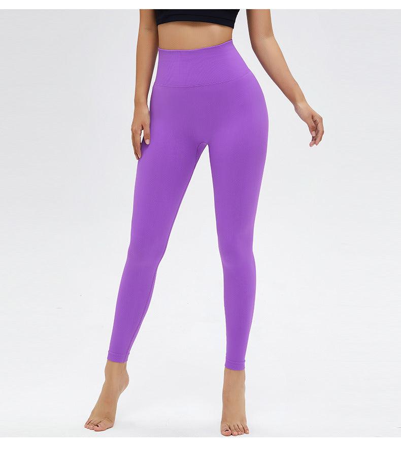 Women's High Waist Seamless Yoga Leggings - Stretchy Gym Pants