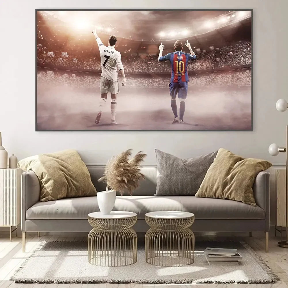 Vintage , Wall Art, Portugal Superstar CR7, HD Canvas Print Poster, Home Living Room, Bedroom, Decorative Painting