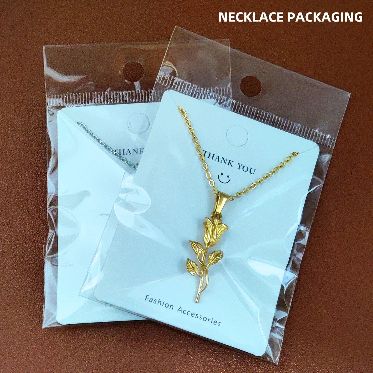 Vintage Summer Accessories Stainless Steel Pendant Necklaces Women's Jewelry Rose Pendant Necklace Charms