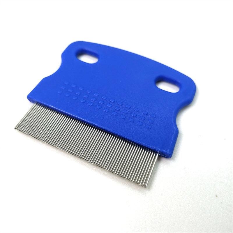 Professional Pet Flea Comb with Non-Slip Grip for Dogs and Cats