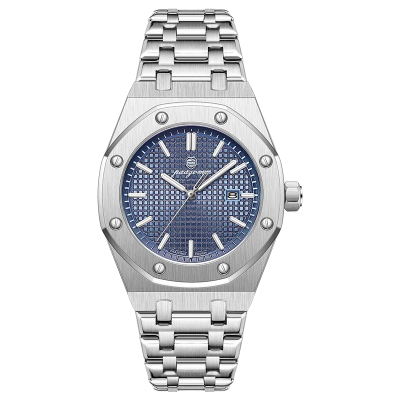 PAAZOMU Luxury Business Man Wristwatch Waterproof Luminous Date Men Watch Stainless Steel Fashion Quartz Watches For Men Reloj