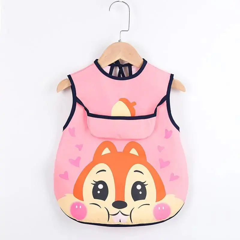 Baby Kids Long Sleeve Scarf Waterproof Apron
