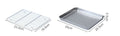304 Wire Steaming Kebab Barbecue Mesh Rack BBQ Grill Mesh Net Carbon Stainless Steel deep Square Plate cafeteria Storage trays