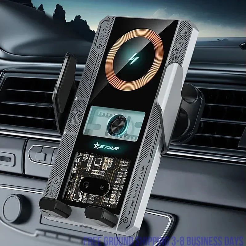 Wireless Car Charger Phone Holder Fast Charging Air Vent Mount