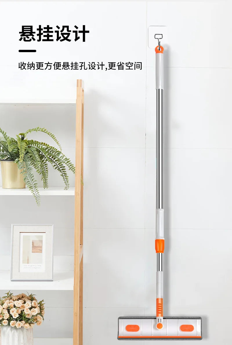 Telescopic Window Cleaning Mop – Microfiber Glass Squeegee & Scraper