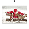 Winter Snow Scenery Christmas Wall Art Unframed Canvas Prints - Image 10