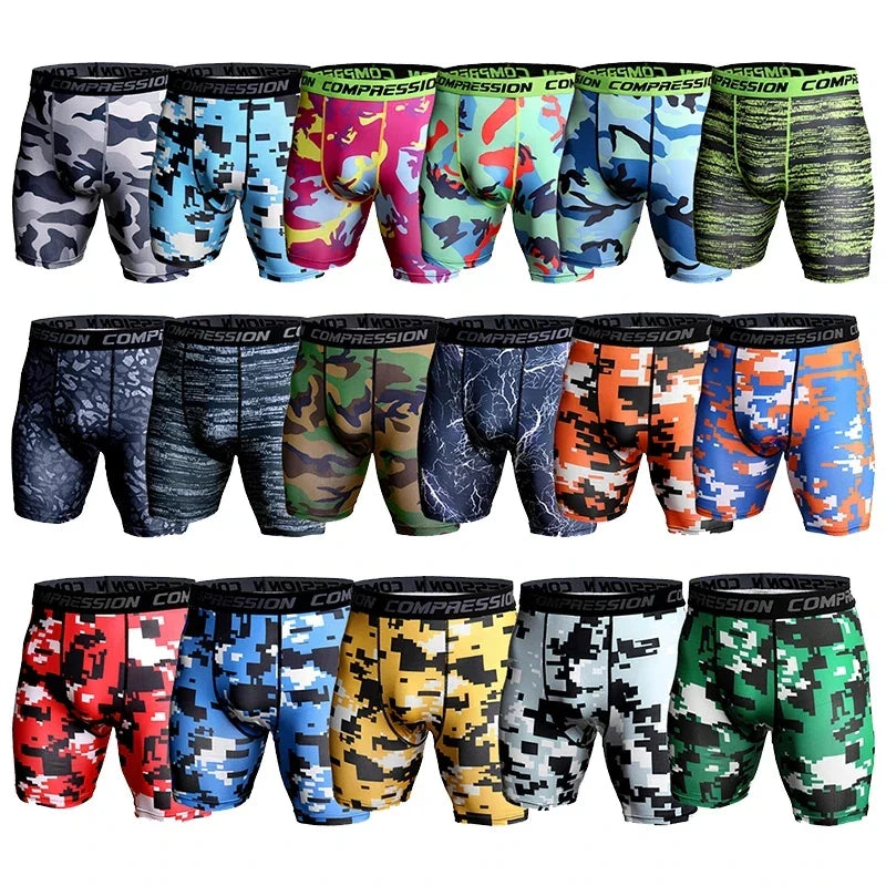Camo Pixel Compression Shorts