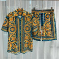 Vintage Luxury two piece beach shorts set