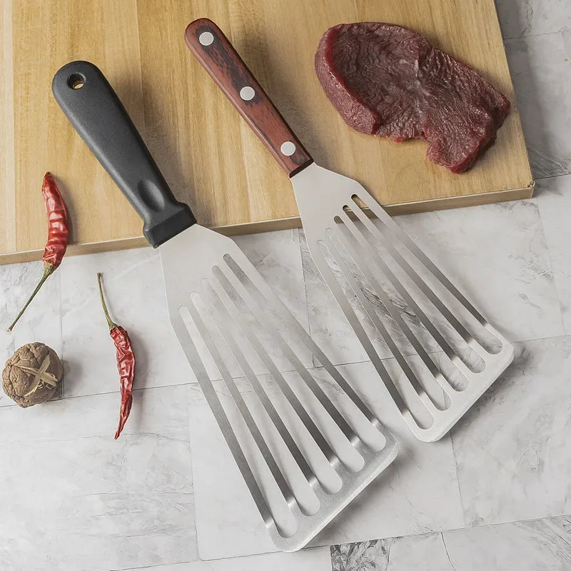 Stainless steel fish spatula kitchen frying spatula steak spatula teppanyaki tool eel spatula multipurpose spatula