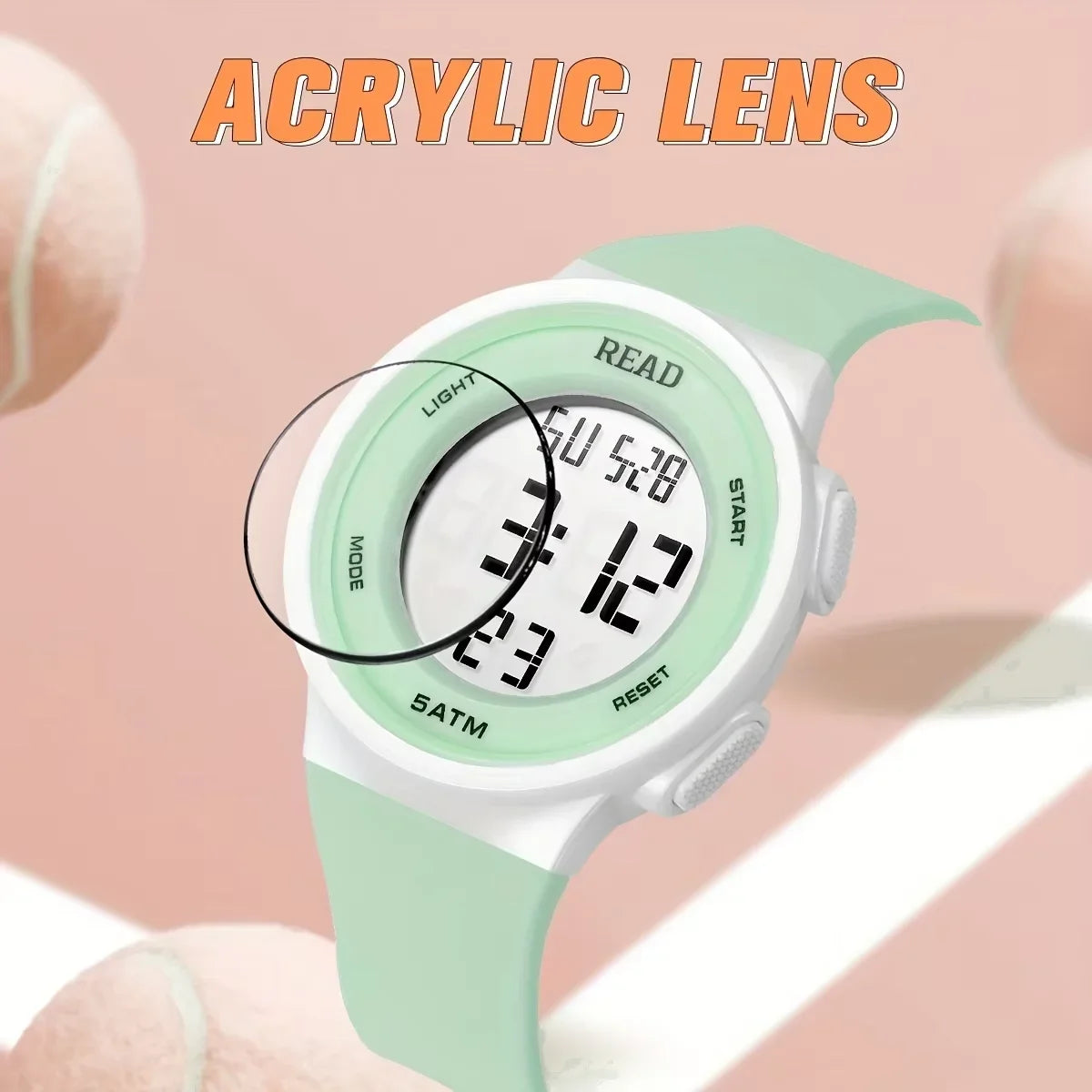 Women's Fashion LED Digital Watch – Waterproof Multi-Function Display Watch