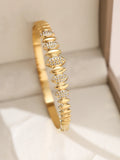 1pieces/set women's wedding jewelry party holiday Valentine's Day gift stainless steel bracelet plated with 18K gold bracelet