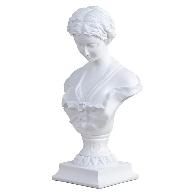 Goddess Bust Statue Classical De Milo Tabletop Decor Gift Greek Roman Mythology Art Replica Resin Venus Sculpture Home Office