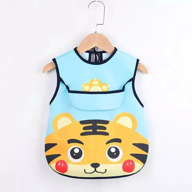 Baby Kids Long Sleeve Scarf Waterproof Apron