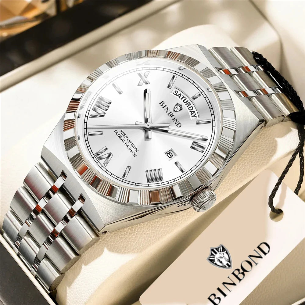 New Waterproof Luxury Sports Movement Mens Watches For Man Gifts Fashion Quartz Wristwatches Automatic Watch Men Digital Clock