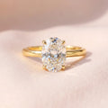 925 Sterling Silve Zircon Gorgeous Shiny Oval Stone Rings For Women Engagement Wedding Luxury High Quality Fine Jewelry Gift