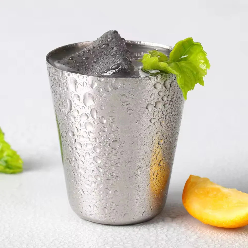 6Pcs/set Outdoor Practical Travel Stainless Steel Cups Mini Set Glasses For Whisky Wine With Case Portable Drinkware