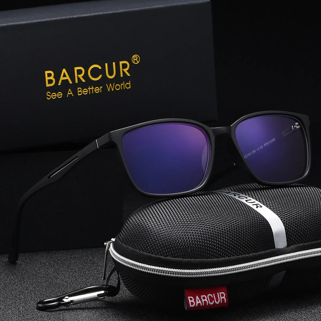 Square Anti-Fatigue Reading Glasses Lightweight PC Frame
